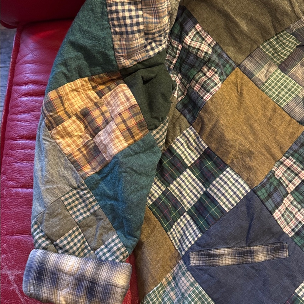 Vintage Patch Magic Patchwork Button-Up Jacket - image 4